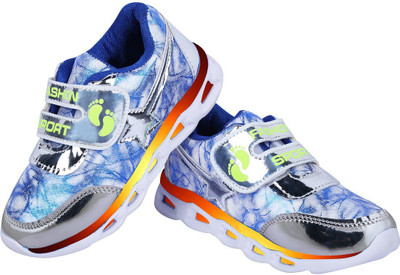 

LNG Lifestyle Boys & Girls Velcro Dancing Shoes(Multicolor, Blue-sliver