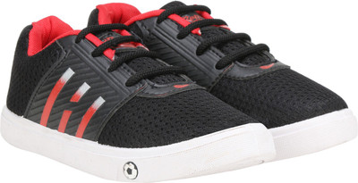 

Claptrap Boys Lace Running Shoes(Black, Black;red