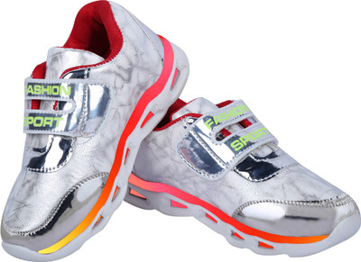 

LNG Lifestyle Boys & Girls Velcro Dancing Shoes(Silver
