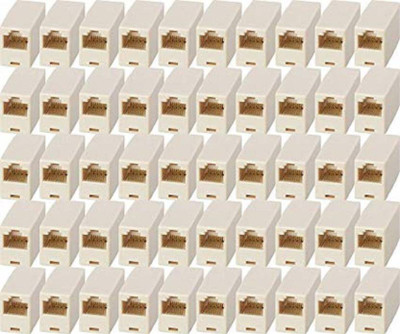 

Fedus RJ45 8P8C Female to Female Network Lan Cable Coupler Adapter Connector Pack of 50 Lan Adapter(1000 Mbps)