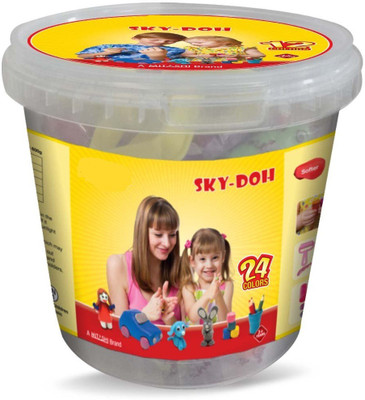 

THE KIDS ZONE Mitashi Skykidz SkyDoh, Multi Color (1200g)(Multicolor)