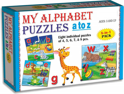 

THE KIDS ZONE Creative's My Alphabet Puzzles A to Z, Multi Color(Multicolor)
