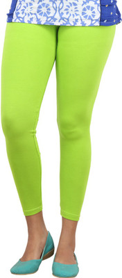 

Bottoms More Legging(Light Green, Solid, Parrotgreen