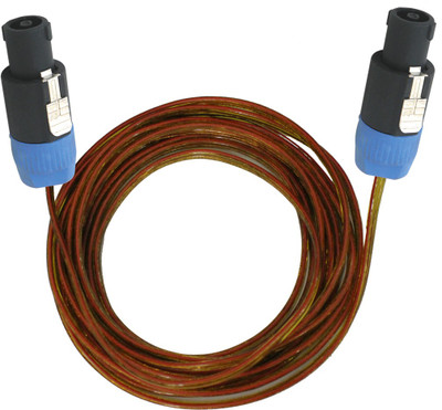 

MX 33 feet 10 Meters Speakon to Male Speakon Audio Cord Connector 17 feet 5 Meters Cable Wire Connection 14 Gauge Heavy Duty Speakon Cable(Multicolor)