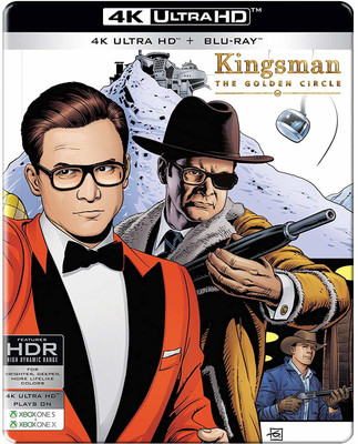 

Kingsman: The Golden Circle (Steelbook) (4K UHD & HD) (2-Disc)(4K(UHD) Blu-ray English)