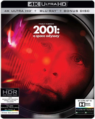 

2001: A Space Odyssey (Steelbook) (4K UHD + HD + Bonus Disc) (3-Disc Set)(4K(UHD) Blu-ray English)