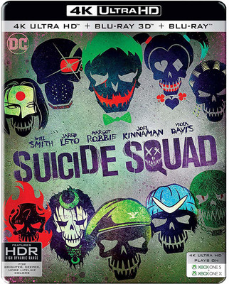 

Suicide Squad (Steelbook) (4K UHD + Blu-ray 3D + Blu-ray) (3-Disc Box Set)(4K(UHD) Blu-ray English)