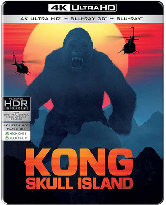 

Kong: Skull Island (Steelbook) (4K UHD + Blu-ray 3D + Blu-ray) (3-Disc)(4K(UHD) Blu-ray English)