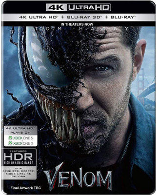 

Venom (4K UHD + Blu-ray 3D + Blu-ray + Blu-ray Bonus)(4K(UHD) Blu-ray English)