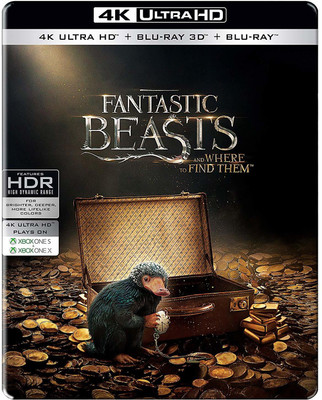 

Fantastic Beasts & Where to Find Them (Steelbook) (4K UHD + Blu-ray 3D + Blu-ray) (3-Disc)(4K(UHD) Blu-ray English)