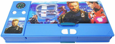 

Parteet Pencil Box Pencil Box Art Plastic Pencil Box(Set of 1, Blue)