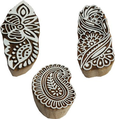 skart wooden printing blocks111 Printing Blocks(Pack of 3)