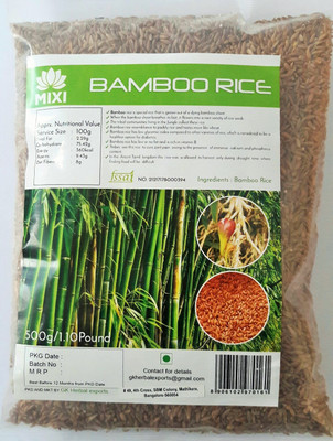 

MIXI BAMBOO RICE Brown Bamboo Seed Rice (Medium Grain, Unpolished)(500 g)