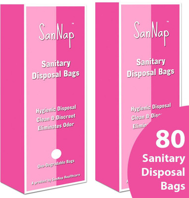 

SanNap Sanitary Disposal Bags ( Pack of 80) Pantyliner(Pack of 80)