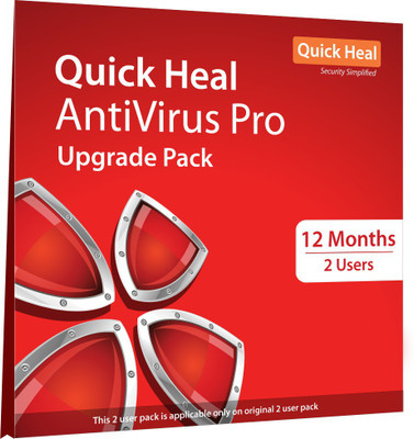 

Quick Heal Anti-virus 2 User 1 Year(CD/DVD)