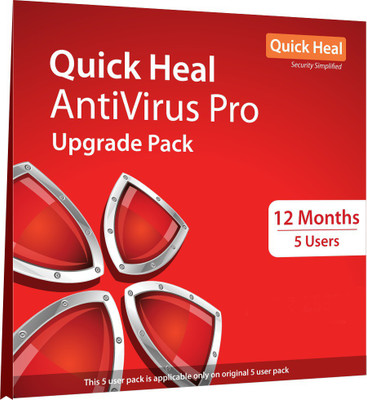 

Quick Heal Anti-virus 5 User 1 Year(CD/DVD)