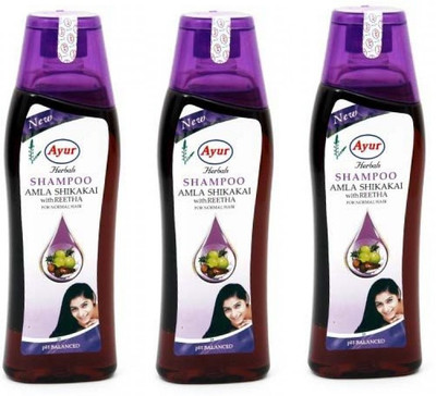 

Ayur Amla & Shikakai Shampoo 1000 Ml(Pack of 3)(1000 ml)