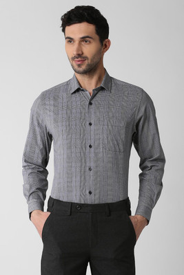 peter-england-men-checkered-formal-grey-shirt