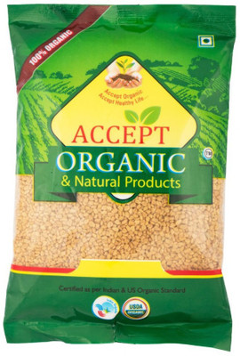 ACCEPT ORGANIC Natural 100% Organic - Fenugreek Seed /Methi 250 GM(250 g)