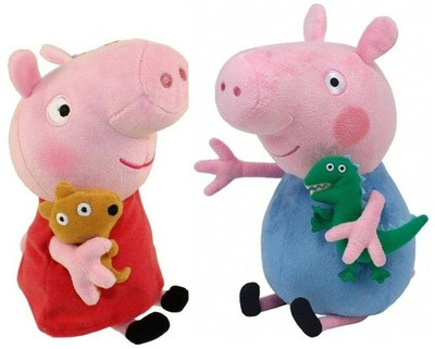 

SPORTSHOLIC New Small Cute Pepa George Soft Stuffed Toy Combo 19 CM (7 inch approx) Washable For Baby Boys Girls 2 To 6 Years - 19 cm(Multicolor)