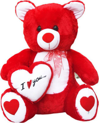 

Fancy soft toys teddy Bear love - (Red) - 60 cm(Red)