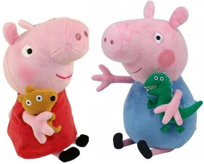 

SPORTSHOLIC New Small Cute Pepa George Soft Stuffed Toy Combo 19 CM (7 inch approx) Washable For Kids Girls 2 To 6 Years - 19 cm(Multicolor)