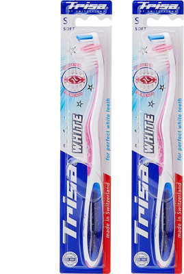 

Trisa Perfect White Soft Soft Toothbrush(Pack of 2)