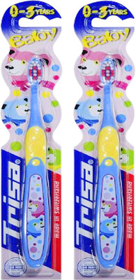 Trisa Baby Medium Toothbrush(Pack of 2)