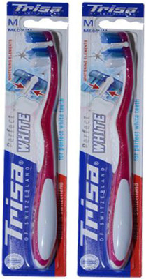 

Trisa Perfect White Medium Medium Toothbrush(Pack of 2)