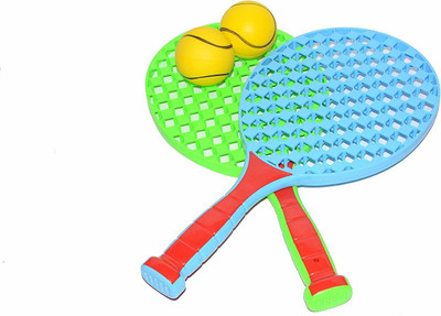 

Vibgyor Vibes Outdoor Indoor Tennis Play Racket Toys for Kids with a Sot Ball for 5 Years and Above Tennis Racquet