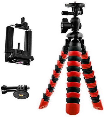 

ALLMUSIC Best buy new arrival fully flexible Portable & Foldable Camera & Mobile Tripod with Mobile Clip Holder Bracket KA23 G Fully Flexible Mount Cum Tripod Stand with Three-Dimensional Head & Quick Release Plate Gorilla Tripod 10" - DSLR , Smartphone &