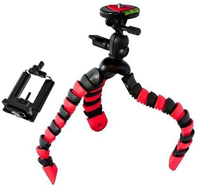 

ALLMUSIC Best buy new arrival fully flexible Portable & Foldable Camera & Mobile Tripod with Mobile Clip Holder RT45 Bracket Fully Flexible Mount Cum Tripod Stand with Three-Dimensional Head & Quick Release Plate Gorilla Tripod 10" - DSLR , Smartphone & A