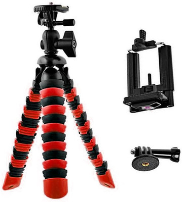

ALLMUSIC Best buy new arrival fully flexible Portable & Foldable Camera & Mobile Tripod with Mobile Clip Holder Bracket KA23 FRA Fully Flexible Mount Cum Tripod Stand with Three-Dimensional Head & Quick Release Plate Gorilla Tripod 10" - DSLR , Smartphone