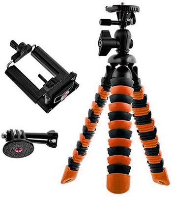 

ALLMUSIC Best buy new arrival fully flexible Portable & Foldable Camera & Mobile Tripod U55 with Mobile Clip Holder KA23 Bracket Fully Flexible Mount Cum Tripod Stand with Three-Dimensional Head & Quick Release Plate Gorilla Tripod 10" - DSLR , Smartphone