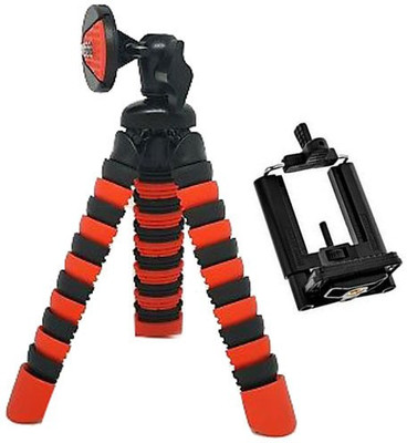 

ALLMUSIC Best buy new arrival fully flexible Portable & Foldable Camera & Mobile Tripod with Mobile Clip Holder Bracket RT45 G Fully Flexible Mount Cum Tripod Stand with Three-Dimensional Head & Quick Release Plate Gorilla Tripod 10" - DSLR , Smartphone &