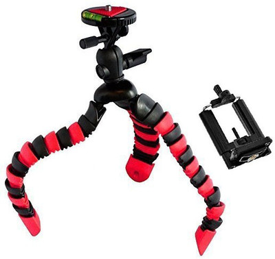 

ALLMUSIC new arrival fully flexible E9 Portable & Foldable Camera & Mobile Tripod with Mobile Clip Holder Bracket RT45 Fully Flexible Mount Cum Tripod Stand with Three-Dimensional Head & Quick Release Plate Gorilla Tripod 10" - DSLR , Smartphone & Action 