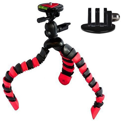 

ALLMUSIC Best buy new arrival fully flexible Portable & Foldable Camera & Mobile Tripod with Mobile Clip Holder RT45 Bracket Fully Flexible Mount Cum Tripod Stand with Three-Dimensional Head & Quick Release Plate Gorilla Tripod 10" - DSLR , Smartphone & A