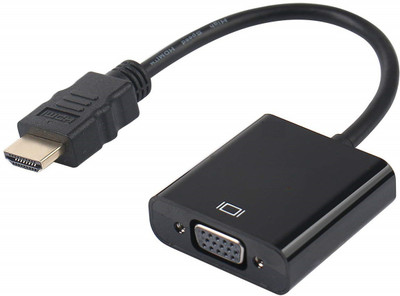 

OCITS TV-out Cable HDMI to VGA Converter Adapter Cable for PCs,Tablets and Laptops(Black, For Computer)