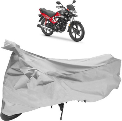 ANLOPE Two Wheeler Cover for Honda(Dream Yuga, Silver)