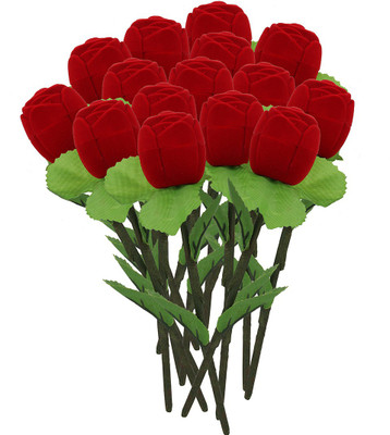 

Peora Velvet Red Rose Ring Box Makeup and Jewellery Vanity Box(Red)