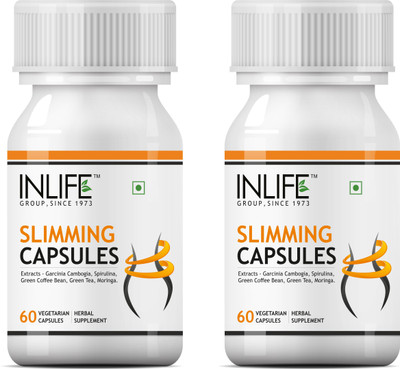 

Inlife Slimming Supplement For Men & Women 500 Mg - 60 Vegetarian Capsules (2 Pack)(120 No)