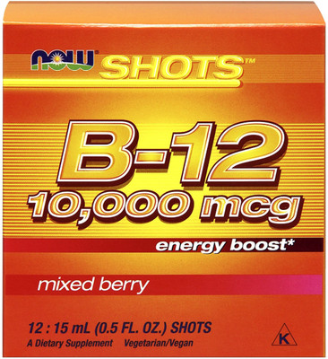 

Now Foods Shots B-12 Mixed Berry 10000 mcg 12 Shots 0.5 fl oz (15 ml) Each(15 ml)