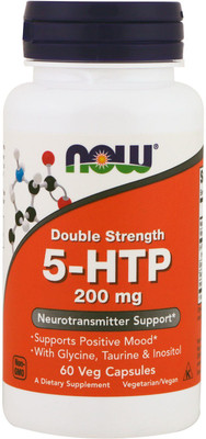 

Now Foods 5-HTP Double Strength 200 mg 60 Veg Capsules(60 No)