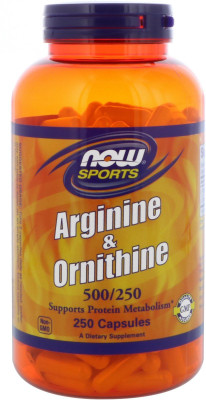 

Now Foods Sports Arginine & Ornithine 500/250 250 Capsules(250 No)