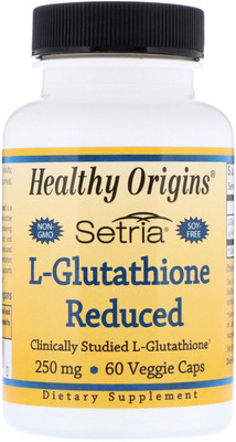 

Healthy Origins Setria L-Glutathione Reduced 250 mg 60 Capsules(60 No)