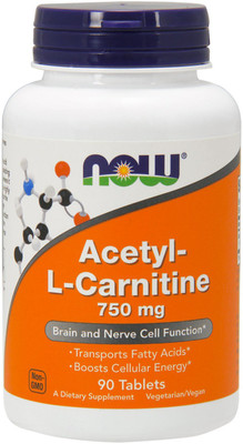 

Now Foods Acetyl-L Carnitine 750 mg 90 Tablets(90 No)