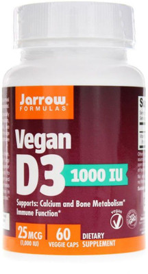 

Jarrow Formulas Vegan D3 1000 IU 60 Veggie Caps(60 No)