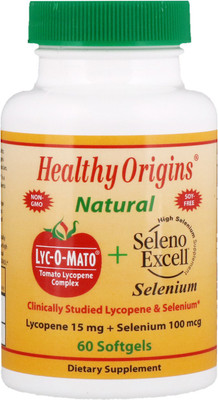 

Healthy Origins Lyc-O-Mato Lycopene + Seleno Excell 60 Softgels(60 No)