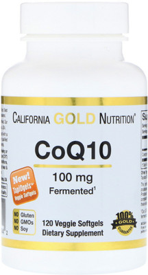 California Gold Nutrition CoQ10 100 mg 120 Veggie Softgels(120 No)