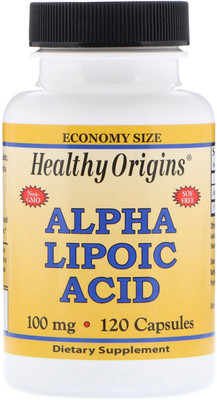 

Healthy Origins Alpha Lipoic Acid 100 mg 120 Capsules(120 No)